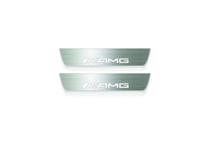 Mercedes-Benz GLE I C292 2015+ Stainless Steel LED Door Sills – AMG