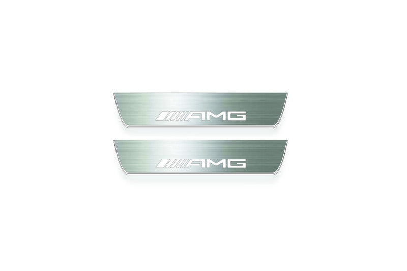Mercedes-Benz GLE I C292 2015+ Stainless Steel LED Door Sills – AMG