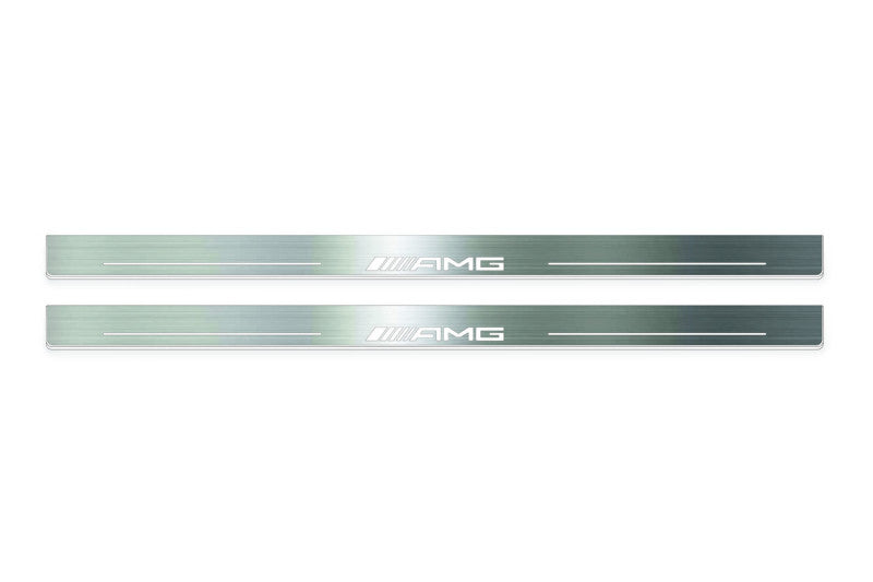 Mercedes-Benz E W124 1985+ Stainless Steel LED Door Sills – AMG