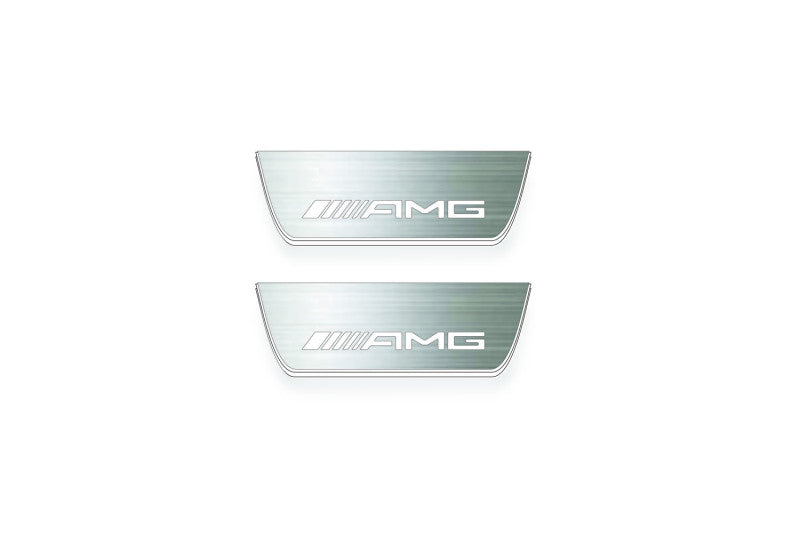 Mercedes-Benz C W205 2014+ Stainless Steel LED Door Sills – AMG