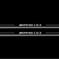 Mercedes C W205 Coupe 2014-2021 LED Door Sills Illuminated Scuff AMG С63 Logo Stainless Steel Entry Guards Door Sills Decoin