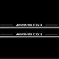 Mercedes-Benz C W204 Stainless Steel LED Door Sills – AMG C63 Logo