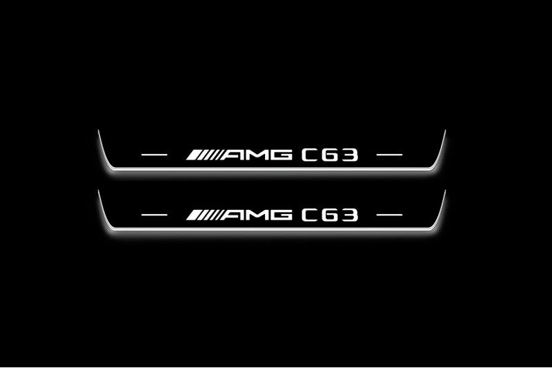 Mercedes-Benz C W205 2014+ Stainless Steel LED Door Sills – AMG С63