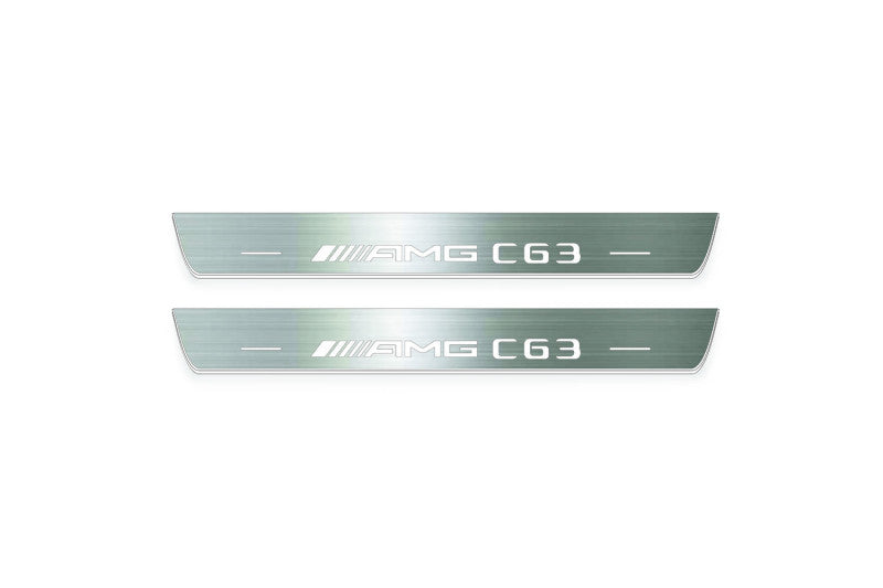 Mercedes-Benz C W205 2014+ Stainless Steel LED Door Sills – AMG С63