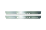 Mercedes-Benz C W204 Stainless Steel LED Door Sills – AMG C63 Logo