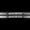 Mercedes S-Class C217 2014-2020 LED Door Sills Illuminated Scuff AMG S63 Logo Stainless Steel Entry Guards Door Sills Decoin