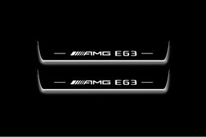 Mercedes-Benz E W213 Stainless Steel LED Door Sills – AMG E63 Logo