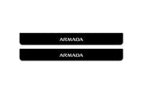 stainless steel door sill plates for Nissan Armada II 2017+ with Armada logo