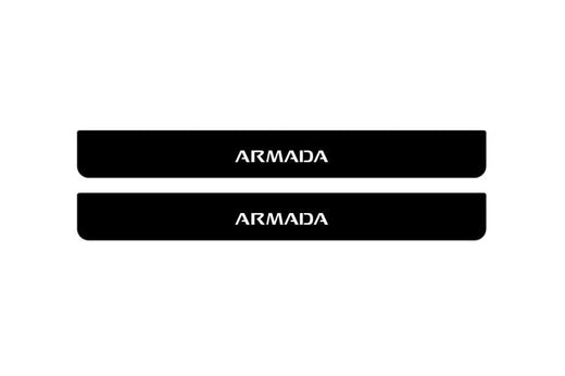 Nissan Armada II Y62 2017+ Matte PRO LED Door Sills – Armada Logo