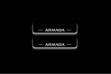 Nissan Armada II Y62 Stainless Steel LED Door Sills – Armada Logo