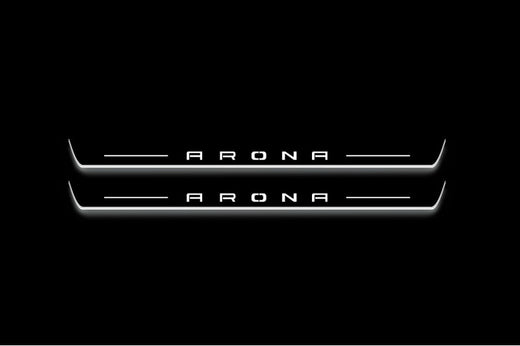 Seat Arona 2017+ Stainless Steel LED Door Sills – Arona Logo