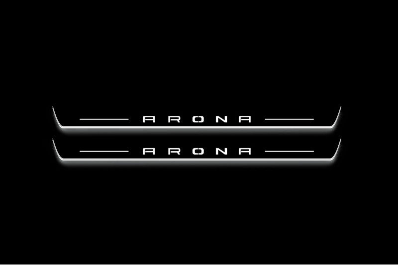 Seat Arona 2017+ Stainless Steel LED Door Sills – Arona Logo