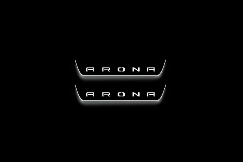 Seat Arona 2017+ Stainless Steel LED Door Sills – Arona Logo