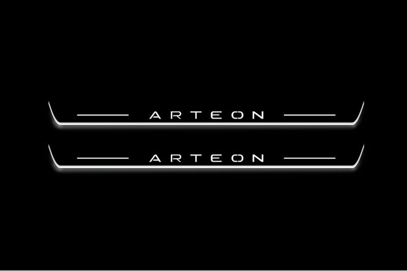 Volkswagen Arteon 2017+ Stainless Steel LED Door Sills – Arteon Logo