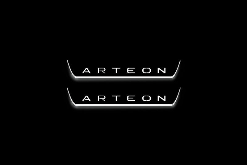 Volkswagen Arteon 2017+ Stainless Steel LED Door Sills – Arteon Logo