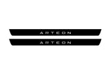 Volkswagen Arteon 2017+ illuminated door sill protectors with Arteon logo