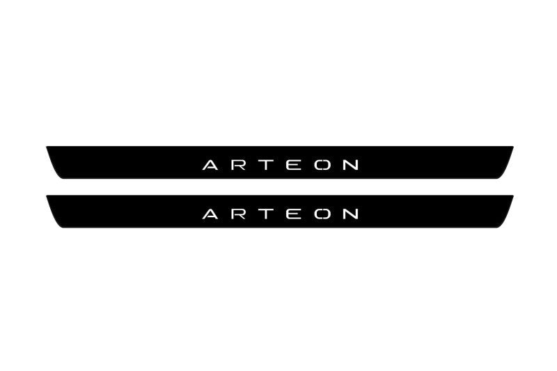 Volkswagen Arteon 2017+ illuminated door sill protectors with Arteon logo