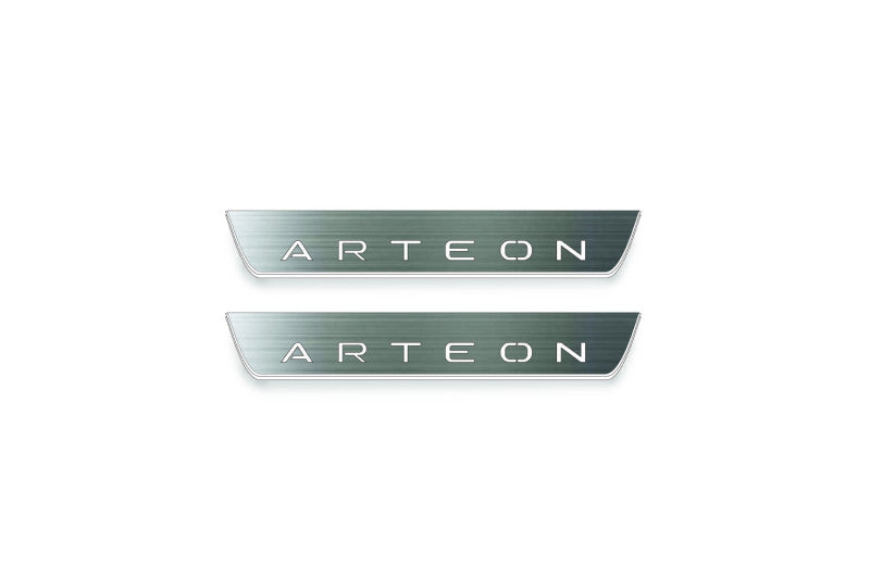 Volkswagen Arteon 2017+ Stainless Steel LED Door Sills – Arteon Logo