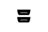 Opel Astra J 2009+ door sill plates in stainless steel with Astra logo