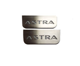 LED door sill plates for Opel Astra H 2004+ stainless steel with Astra logo