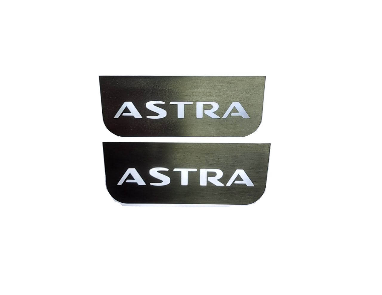 Illuminated LED Door Sill Tread Plates Opel Astra H 2004-2009 With Astra Logo Opel Led Door Sills opdesign
