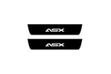 stainless steel door sill plates for Mitsubishi ASX I 2010+ with ASX logo