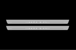 Illuminated LED Door Sill Tread Plates Seat Ateca 2016+ With Ateca Logo Seat Led Door Sills opdesign