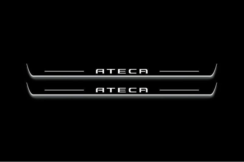 Seat Ateca 2016+ Stainless Steel LED Door Sills – Ateca Logo