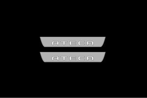Illuminated LED Door Sill Tread Plates Seat Ateca 2016+ With Ateca Logo Seat Led Door Sills opdesign