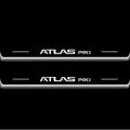 Geely Atlas Pro 2022+ LED Door Sills Illuminated Scuff Atlas Pro Logo Stainless Steel Entry Guards Door Sills Decoin