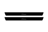 illuminated door sill protectors Cadillac ATS Coupe 2014+ stainless steel with Cadillac logo