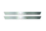 Audi A3 8V 2012+ entry guards in stainless steel with Audi A3 logo