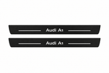 Audi A1 8X flat Matte PRO LED door sills with Audi A1 design