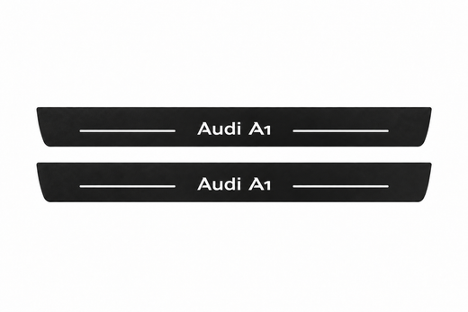 Audi A1 8X 2010–2018 — Matte PRO LED Door Sills — A1 Logo