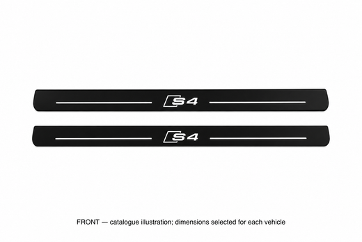 Audi A4 Sedan 8K2 2007–2015 — Matte PRO LED Door Sills — S4 Logo