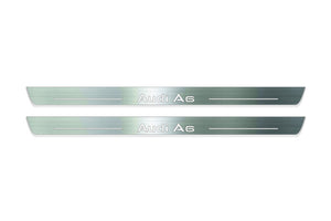 Audi A6 C8 2018+ Stainless Steel LED Door Sills – Audi A6 Logo