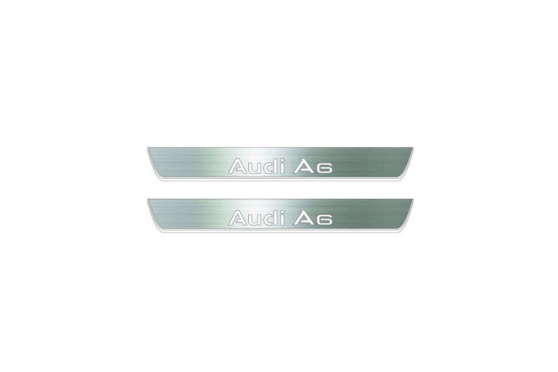 Audi A6 C8 2018+ Stainless Steel LED Door Sills – Audi A6 Logo