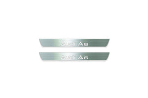 Audi A6 C8 2018+ Stainless Steel LED Door Sills – Audi A6 Logo