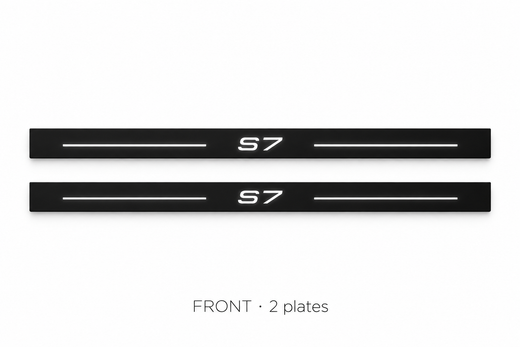 Audi A7 Sportback 4G8 2010–2018 — Matte PRO LED Door Sills — S7 Logo
