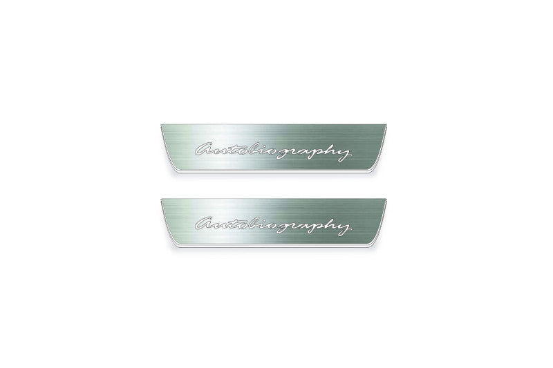 Range Rover III L322 2002-2012 Autobiography LED Door Sills Illuminated Scuff Autobiography Logo Stainless Steel Entry Guards