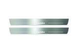 Mazda 3 III 2013+ Stainless Steel LED Door Sills – Axela Logo