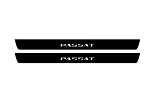 Volkswagen Passat B7 USA 2011-2019 Illuminated Matte Sill Plates with logo Passat Volkswagen Led Door Sills PRO opdesign