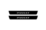 illuminated door sill protectors for Volkswagen Passat B7 USA 2011+ with Passat logo