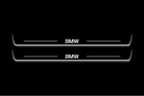 LED door sill plates stainless steel BMW 5 E34 1987+ with BMW logo