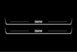 BMW 8 I G15 1989+ door sill plates in stainless steel with BMW logo