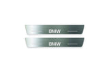 BMW 5 E34 1987+ LED door sill plates stainless steel with BMW logo