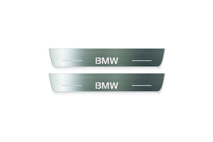 BMW 5 E34 1987-1996 LED Door Sills Illuminated Scuff BMW Logo Stainless Steel Entry Guards