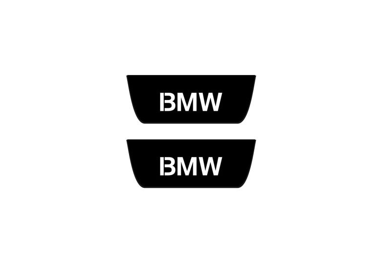 BMW 3 G20 2019+ stainless steel illuminated entry guards with BMW logo