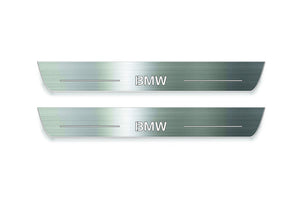 BMW 5 G30 2017-2023 LED Door Sills Illuminated Scuff BMW Logo Stainless Steel Entry Guards Door Sills Decoin
