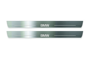 BMW 5 E34 1987-1996 LED Door Sills Illuminated Scuff BMW Logo Stainless Steel Entry Guards
